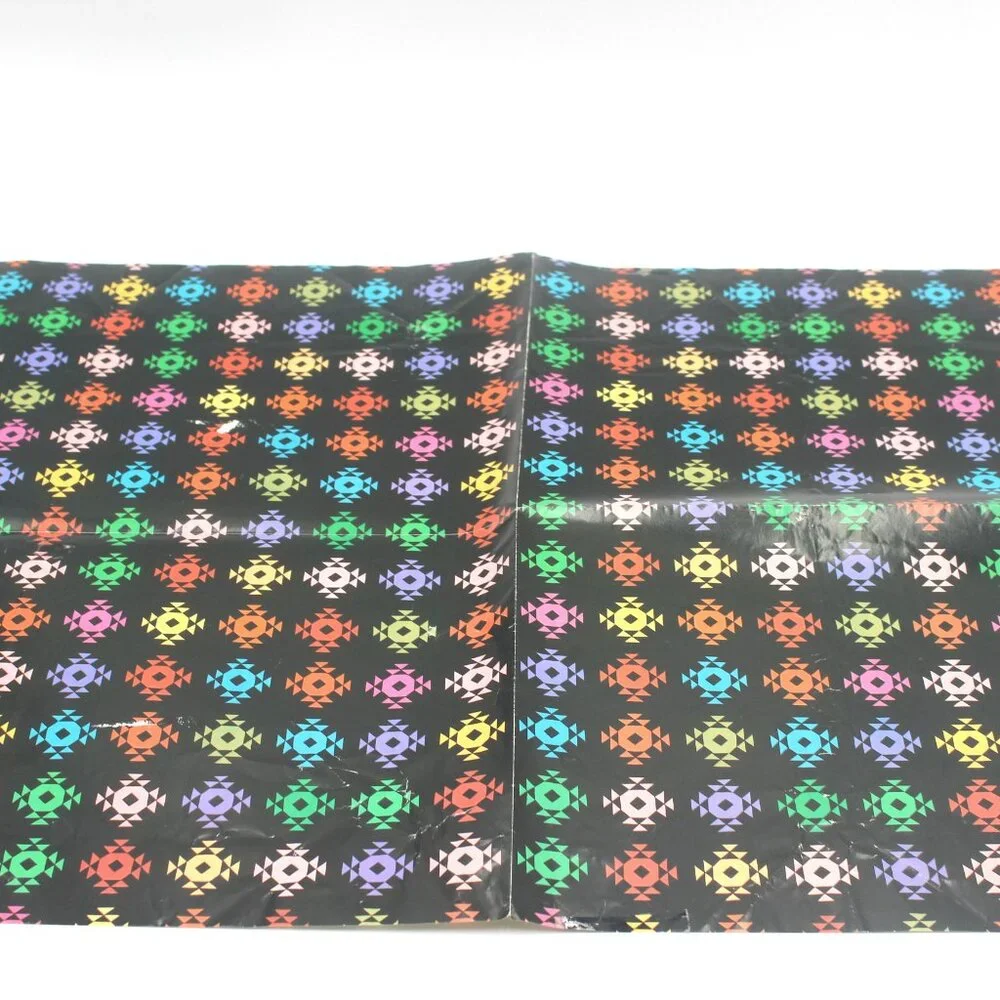 Vintage Black & Colorful Shapes Party Gift Wrapping Paper One Sheet 18